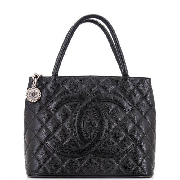 Chanel Medallion Tote Quilted Caviar #176604C20B - Picture 1 of 10